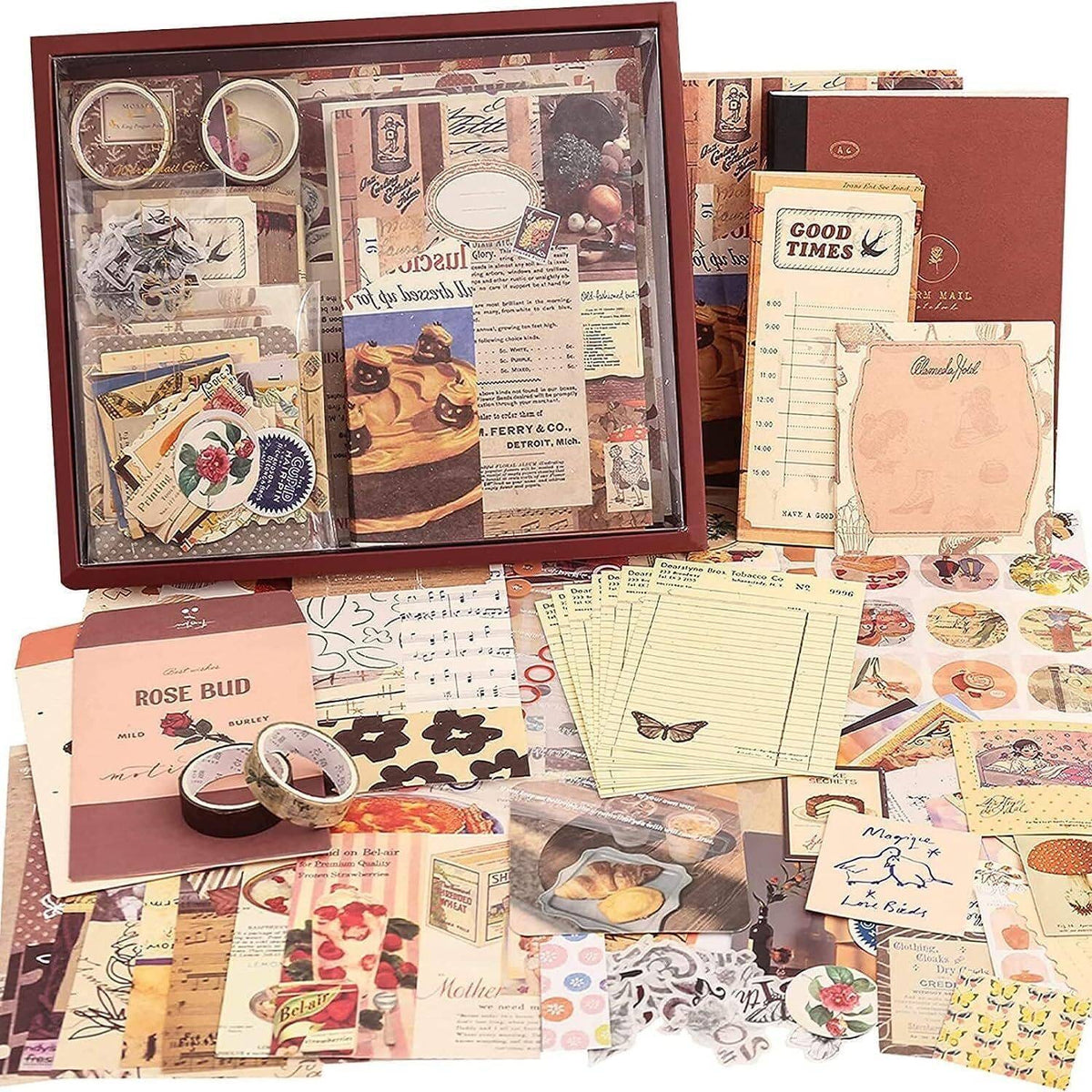 Vintage Café Journaling Scrapbook Kit