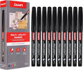 Luxor Multi-Utility Permanent Marker – Fine Tip (Black)(10 pcs)