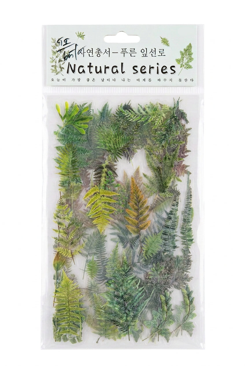 Natural flower stickers