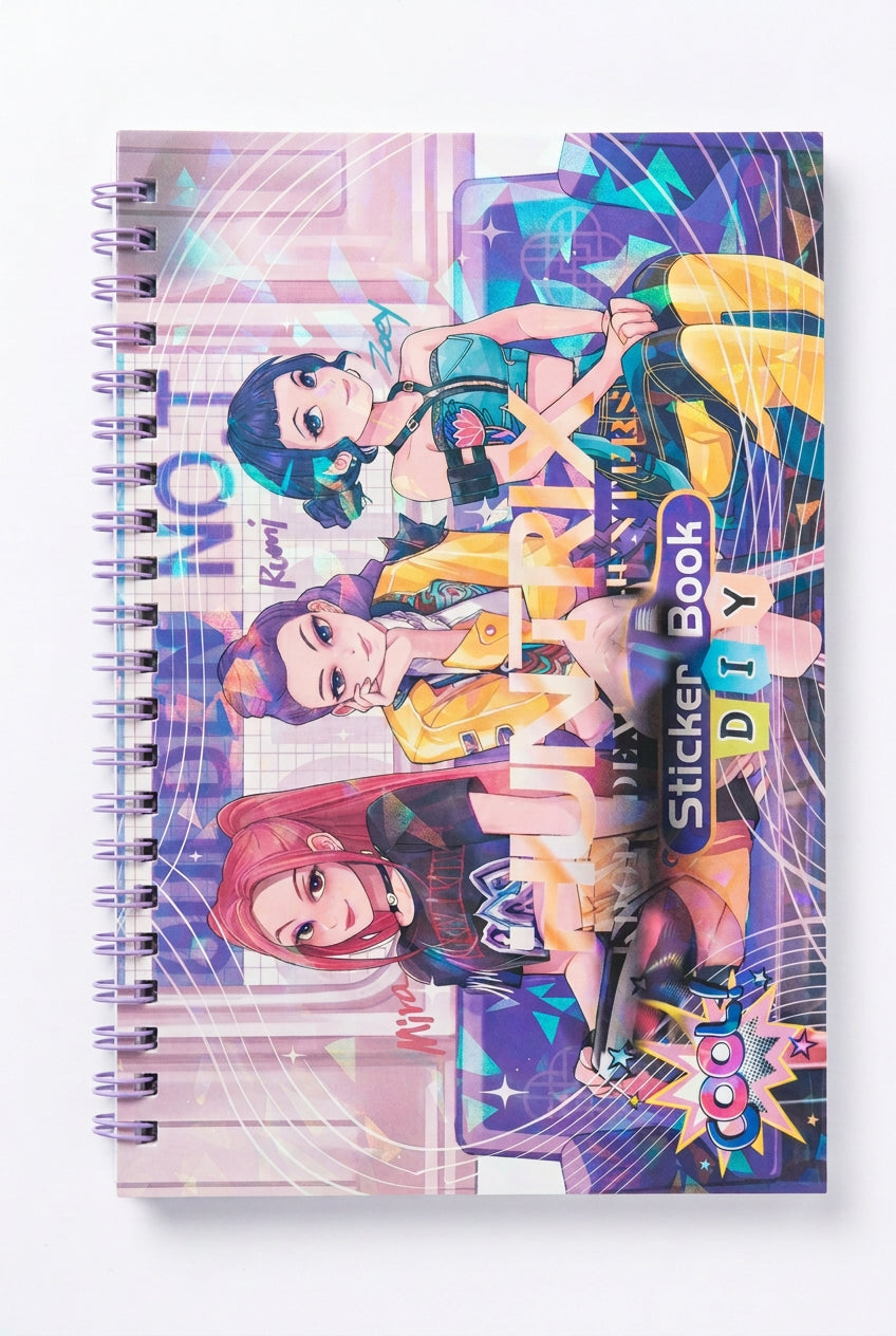 Avengers and k pop sticker book