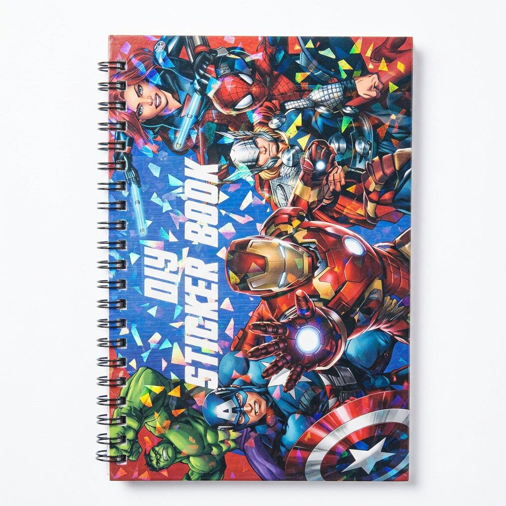 Avengers and k pop sticker book