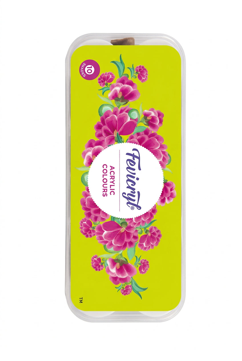 Fevicryl Acrylic Colours Set (10 Shades)